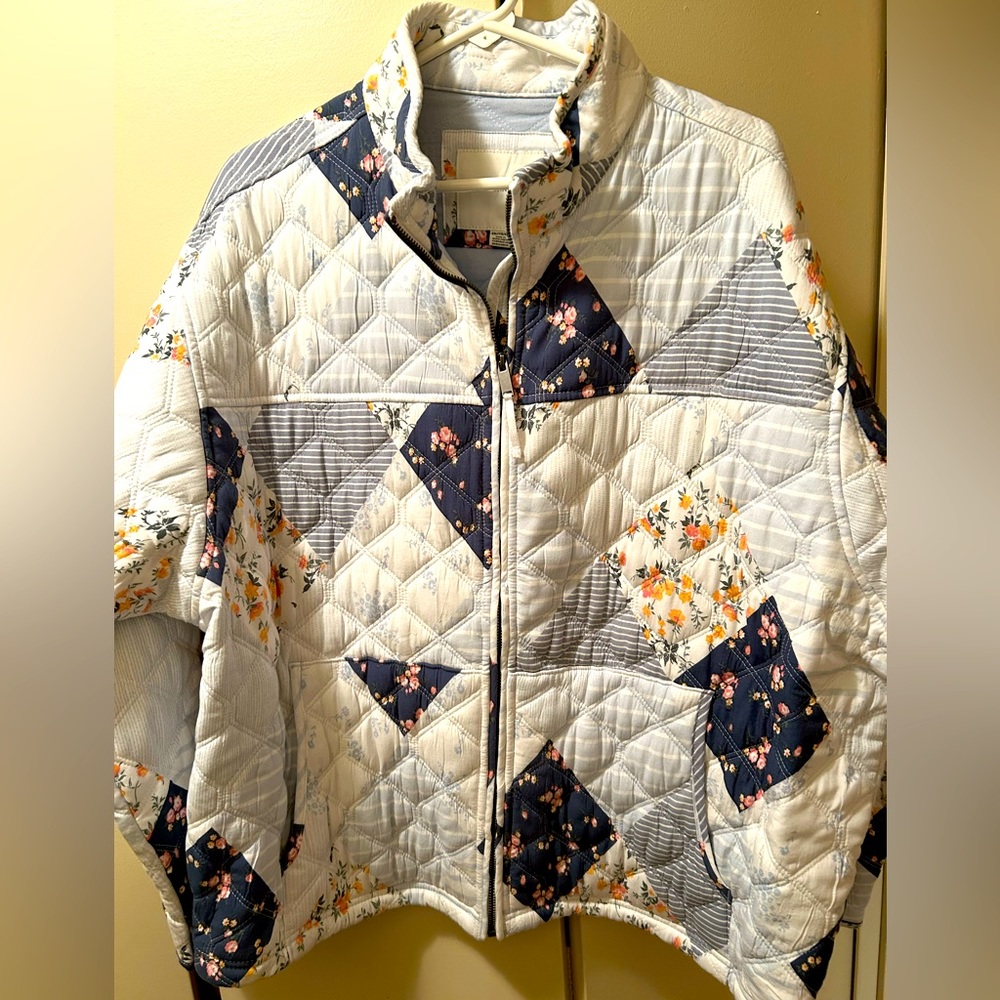 American Eagle Patchwork Quilted jacket Sz XXL